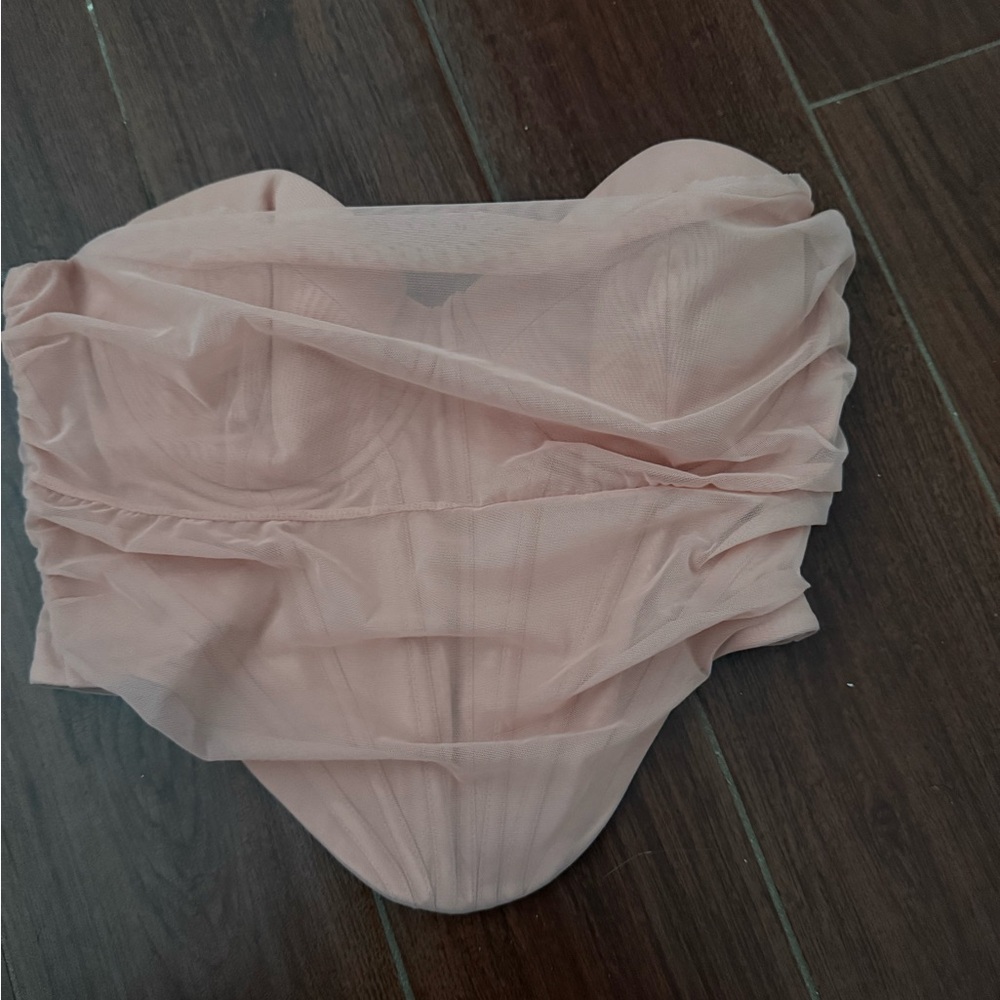 Oh Polly Blush Pink Corset Top